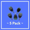 Unbranded 5-PACK 3.5mm 1/8" Stereo Male Plug to AV 3-Screw