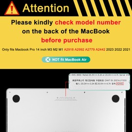 Mektron Upgrade Durable Case for MacBook Pro 14 INCH M1 A2442/ M2 A2779/ M3 A2918/A2992 /M4 A3112 A3401 A3185 Pro/Max (2021/2023/2024), Carbon Fiber Edges Shockproof Hard Shell, C-Pink