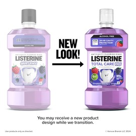 Listerine Smart Rinse Kids Alcohol-Free Anticavity Fluoride Mouthwash for Cavity