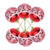 Ciieeo 6pcs Xmas Hanging Balls with Snowflake Pattern Compact Christmas