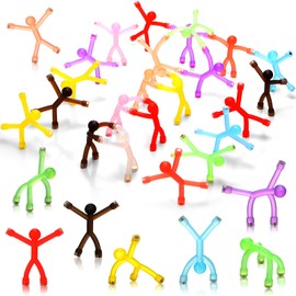 Jerify 30 Pcs Humanoid Magnetic Toys Colorful Fidget Toys for Adults Hobbies Crafts Science Cute Novelty Man Fridge Magnets Men Refrigerator Magnets for Refrigerator, Door, Office Fun (Funny Style)