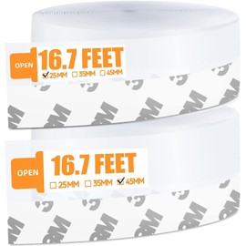 33.5 Ft Weather Stripping Door Seal Strip,Silicone Door Draft Stopper,Self Adhesive (Transparent, 25+45mm)