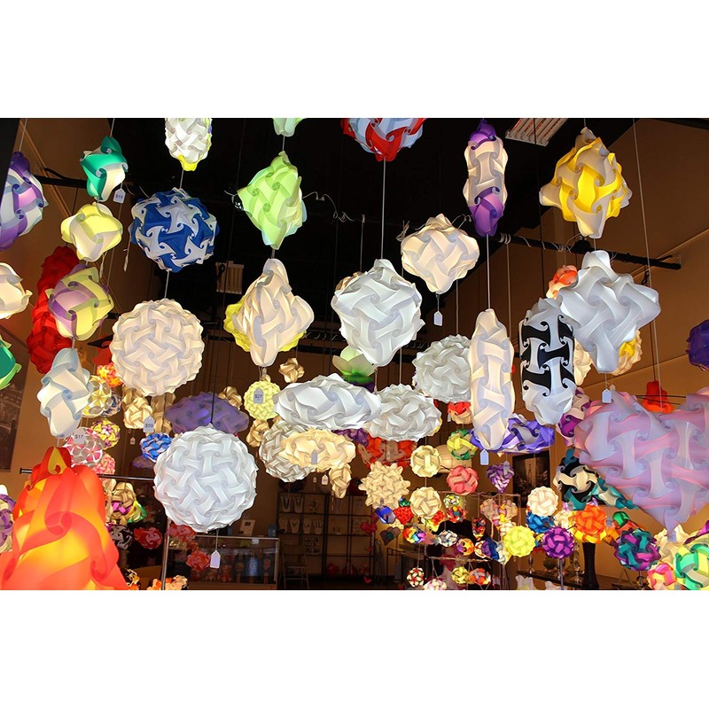 (25 centimeters, Purple) - Lightingsky Ceiling Pendant DIY IQ Jigsaw
