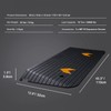 SucceBuy 3-Inch Rubber Threshold Ramp, 35.5 x 18 In Non-Slip