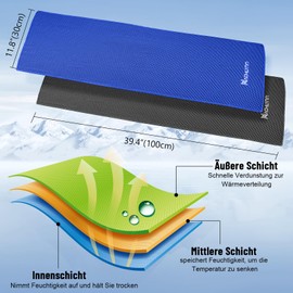 NACHLYNN Kühlendes Handtuch 3er Set, 100 x 30 cm Gym Handtuch Eiskalt Kühlen Handtuch Kühlend Mikrofaser Handtuch Cooling Towel für Fitness Sport Reise Yoga