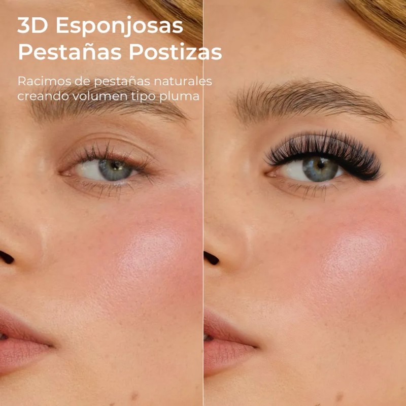 Sace Lady Pestañas Postizas 3d Fluffy Naturales Reutilizable 01 D