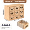KIRIGEN Wood Drawer Organizer Desktop Storage Cabinet Box Drawers for