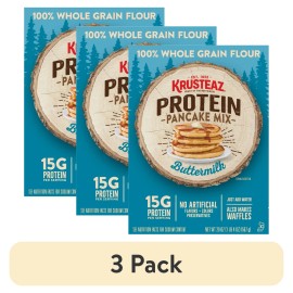 Unbranded (3 pack) Krusteaz® Buttermilk Protein Pancake Mix 20 oz. Box