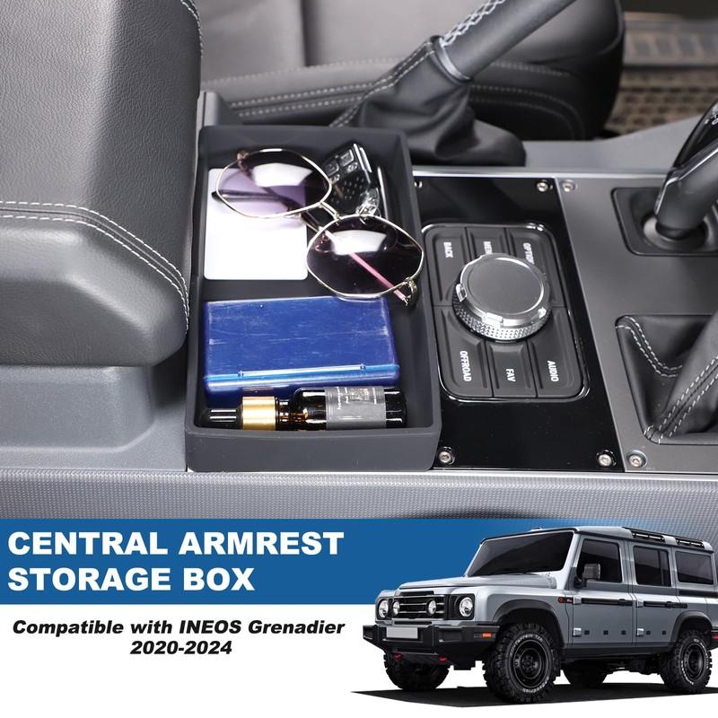 Tumukiw Center Console Organizer Compatible with INEOS Grenadier 2020-2024, Armrest