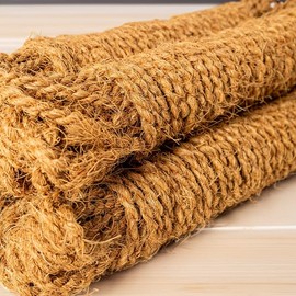 GrowByCoco Gardening Twine, Coconut Fiber Twine, Coir Fiber Rope, Coir Fiber Twine Length 200 Feet (50 feet x 4 Hanks Pack) Hop Twine, 100% Natural