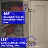 Zorfeter 4 Pack 2 Pairs Kitchen Cabinet Hinges 135 Degree,