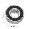 Donepart 6202RS Bearings 15mm ID, 35mm OD, 11mm Thick 6202-2RS