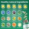 Alliwise Liver Detox and Cleanse Supplement 17-IN-1 Herbal Extract Capsules,Milk
