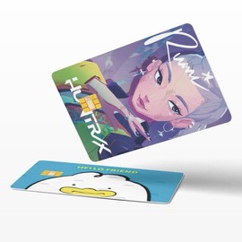 Huntrix themed credit card stickers for debit credit ebt:_Zoey
