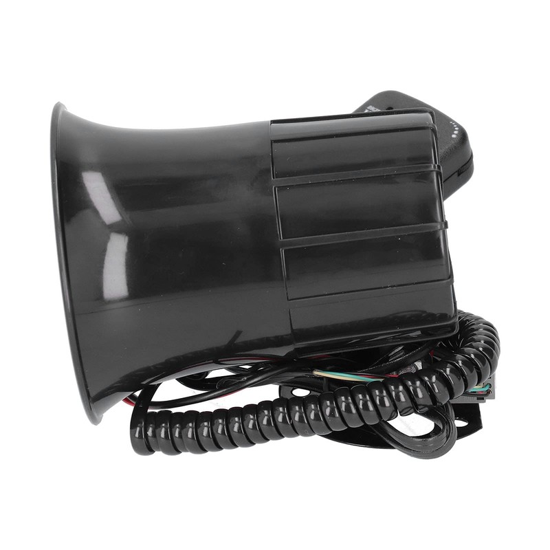 Car Megaphone, 12V 500W 120db Modified Horn 6 Sounds Warning