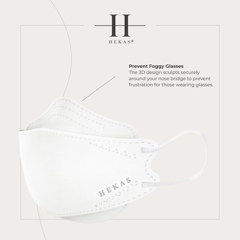 HEKAS ® 5 Pack Face Mask ffp2, 3 Ply UK