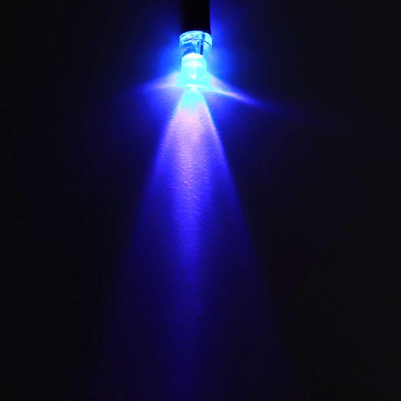 50pcs LED Diode Light, 12V 3mm Round Head Purple Light