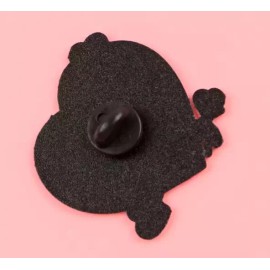 MISS PIGGY & KERMIT THE FROG enamel pin - cute heart love - FREE SHIPPING