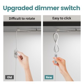 ASOKO Dimmable Led Under Cabinet Lighting for Kitchen - 6 Pcs 12 inches Linkable Led Counter Light Bars, Led Closet Light Daylight White 4000K,DC24V 1360Lumens,20W