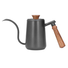 Coffee Pour Over Kettle 304 Stainless Steel Food Grade Gooseneck Wooden Handle Ergonomic Design Pour Over Coffee Maker500ml