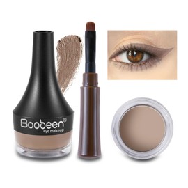 Boobeen Eyeliner Gel Eyeliner Smudge-proof Eyeliner Gel Makeup Highly Pigmented Eye Makeup Set Long Lasting for All Day Easy to Apply (Blonde)