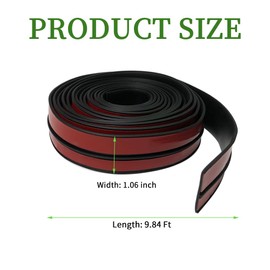 9.84Ft Windshield Rubber Seal for Car, Car Weather Stripping Trim T Shape Sealing Strip Sunroof Seal, Sunroof Front Rear Windshield Trim (1.06in)