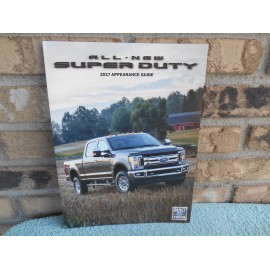ALL NEW FORD SUPER DUTY TRUCK 2017 APPEARANCE GUIDE BOOKLET 9" X 12" FOLDOUT.