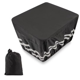 Rain Cover Bicycle Basket, Bicycle Basket Cover, Waterproof with Reflective Strips, Bicycle Basket Cover for All Bicycle Baskets, Bicycle Basket Cover Rear with Storage Bag (Black)