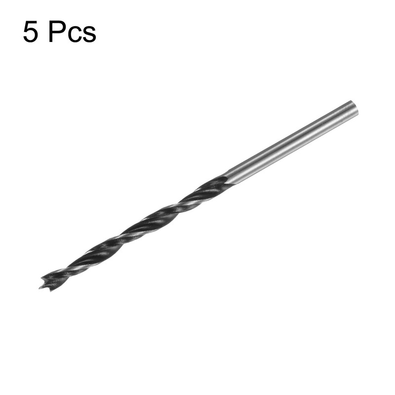 sourcing map 5pcs Brad Point Drill Bits 3.5mm(9/64") Dia Straight