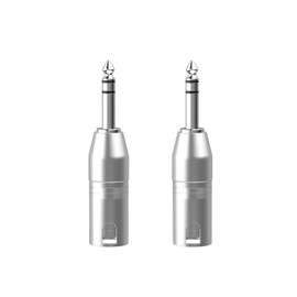 CableCreation 2pcs 1/4" TRS to XLR Adapter, Balanced 6.35mm to XLR Adapter, TRS 1/4 inch to XLR, 1/4 Male to XLR Male Microphone Connectors, Quarter Inch 6.35mm to XLR for Mixers, Speaker, Amplifiers