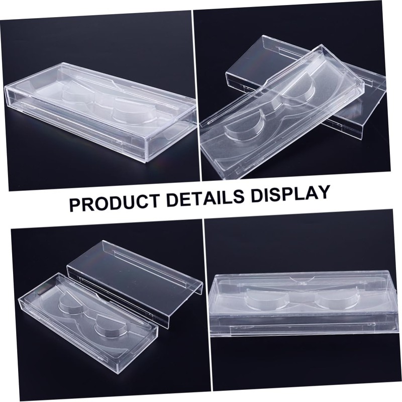 Baluue 8pcs False Eyelash Storage Box Makeup Drawer Boxes Lightweight