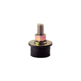 TRUSCO Round Anti-vibration Rubber Single Bolt Type Maximum Load 1950 N