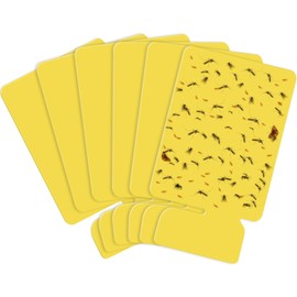 Pestvanish Flying Insect Trap Refill Kit - 6 PCS Yellow Sticky Glue Cards for Indoor Plug-in Fly Trap, Non-Toxic & Strong Adhesion Gnat Killer Fruit Fly Trap, Ideal for Flies, Moths & Other Insects