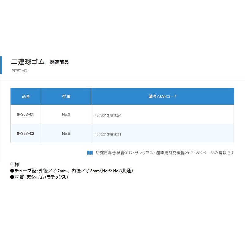 Double Ball Rubber No.8 /6-363-02