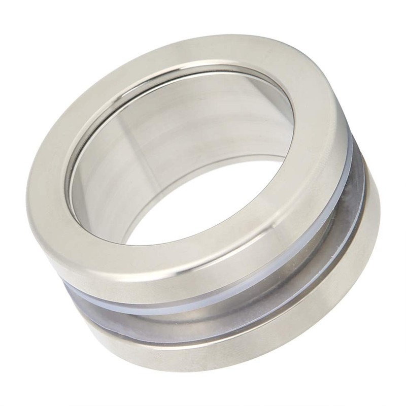 EVTSCAN Stainless Steel Round Handle Bath Glass Embedded Hollow Pull