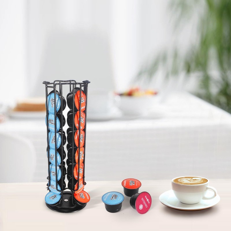 SYSYLY Capsule Holder, Capsule Dispenser Compatible with Tchibo Cafissimo/K Fee/ALDI