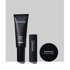 Minik Minic Minimal Cover Lotion No. 01 40ml + Airy Lip Balm 4.7g + No Sebum Multi Powder 5g