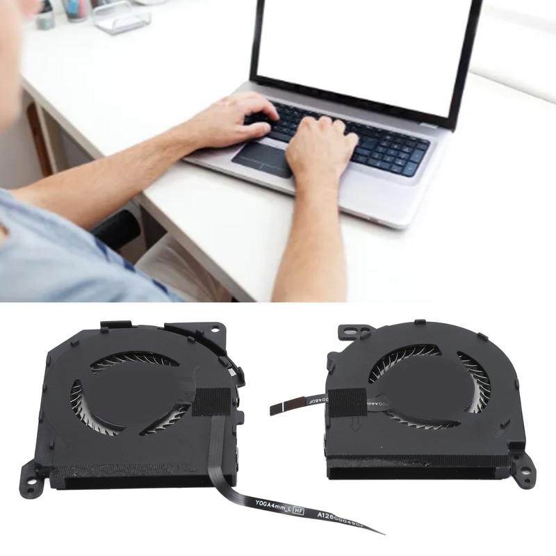 2pcs Laptop Cooling Fan Professional Replacement Cooler Fan Compatible for
