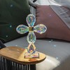 QFkris Standing Cross Crystal Crosses Figurine Tabletop Crosse for Home