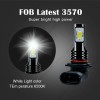 SHENKENUO LED Headlight + Fog Light Bulbs For Toyota Highlander