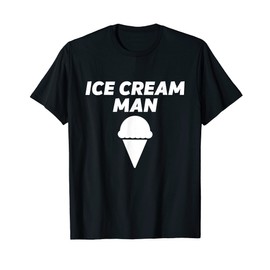Ice Cream Man Costume Vanilla Soft Serve Ice Cream Outfit T-Shirt