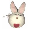 Unbranded PIER 1 EASTER BUNNY RABBIT FUZZY W/ RED HEART