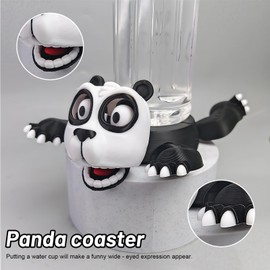 3D Print Panda Coasters That Hold The Cup, With Moving Legs, Funny Cup Holder Panda Gifts For Women, Housewarming Presents For Pet Lovers, Home Decorative Accessories