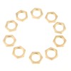 Brass Hex Lock Nuts, 40pcs G1/8 G1/4 G3/8 G1/2 G3/4