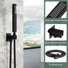 SunCleanse Shower System Rainfall Shower Faucets Set Matte Black, 10