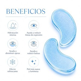 60 Parches Ojos Acido Hialuronico, Mascarilla Para Ojeras Y Bolsas, Contorno De Ojos, Hidrogel Anti Arrugas, Lineas De Expresion, Hinchazon, Parches H