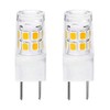 G8 LED Bulb 3W WB25X10019 Microwave Light Bulbs 20W Halogen Bulb Replacement for GE Microwave Oven T4 Bi-Pin Base 120V Daylight White 5000K, 2-Pack