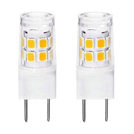 G8 LED Bulb 3W WB25X10019 Microwave Light Bulbs 20W Halogen Bulb Replacement for GE Microwave Oven T4 Bi-Pin Base 120V Daylight White 5000K, 2-Pack