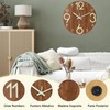 TPOUIDD Reloj de Pared Luminoso de 12 Pulgadass, Reloj Pared