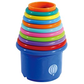Nothing But Fun Toys Tower of Fun Stacking Cups Designed for Children Ages 6+ Months,Multi
